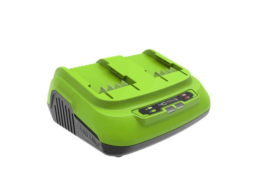Быстрое зарядное устройство для 2-х аккумуляторов Greenworks Арт. 2938807,40V